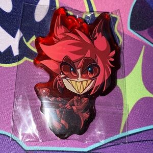 Hazbin Hotel Alastor keychain charm